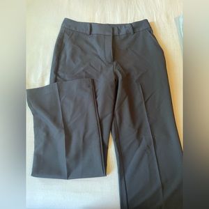 WOMENS BLACK STRAIGHT TROUSER PANTS